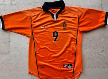Nederlands Elftal Shirt Thuis - WK 98 - Kluivert # 9 beschikbaar voor biedingen