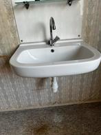 2 Sphinx Wastafels met Kraan, Doe-het-zelf en Verbouw, Sanitair, Ophalen of Verzenden, Gebruikt, Chroom, Wastafel