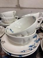 Heinen delfs blauw theevservies, Ophalen, Zo goed als nieuw, Porselein, Overige stijlen
