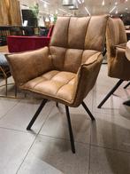 Nieuwe eetkamerstoel draaibaar cognac rodeo leer €120 p/st, Huis en Inrichting, Stoelen, Ophalen, Bruin, ., Nieuw