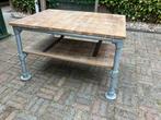 Salontafel steigerbuizen, Huis en Inrichting, Tafels | Salontafels, Ophalen, Gebruikt, 50 tot 100 cm, 50 tot 75 cm