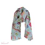 turquoise sjaal of pareo Paradise 100 x 200 leuk cadeau, -, -, Nieuw, Ophalen of Verzenden