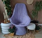 Vintage fauteuil, Ophalen, Gebruikt, 75 tot 100 cm, 50 tot 75 cm