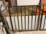 2 zware ijzeren hekken, Ophalen, Met poort, Gebruikt, Spijlenhekwerk