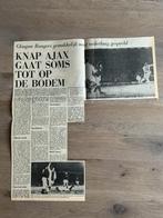 Voetbl krantenartikel Glasgow Rangers Ajax jan. 1973 Cruijff, Ophalen of Verzenden, 1960 tot 1980, Knipsel(s)