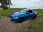 BMW 1-Serie f21 120I 177pk 3DR 2015 Blauw m-Sport, Auto's, 1-Serie, 65 €/maand, Achterwielaandrijving, Zwart