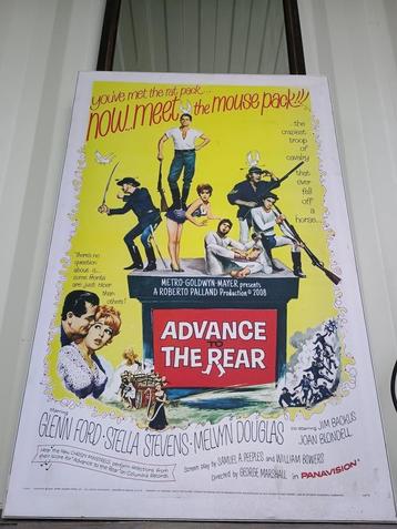 Zeer grote Ingelijste Retro Filmposter: Advance to the Rear beschikbaar voor biedingen