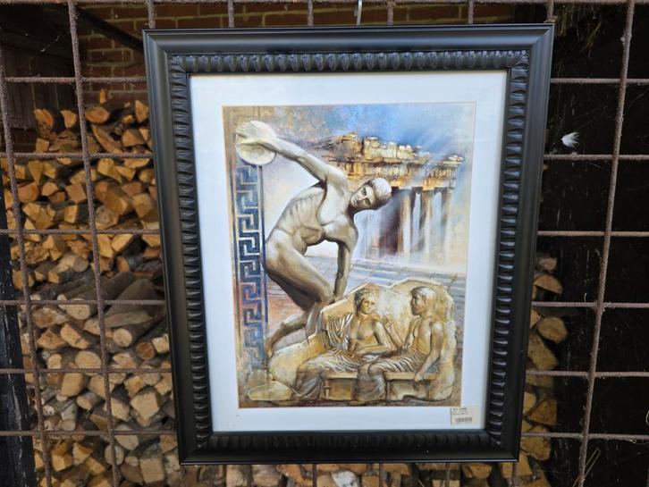 Griekse & Egyptische Prenten in Lijst, Antiek en Kunst, Kunst | Tekeningen en Foto's, Ophalen