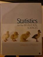 Statistics for the behavioral sciences, Gregory J. Privitera, Boeken, Ophalen of Verzenden, Zo goed als nieuw
