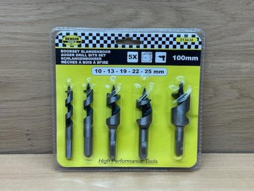 Slangenboorset 100mm 5 dlg., Hobby en Vrije tijd, Knutselen, Nieuw, Gereedschap of Toebehoren, Ophalen of Verzenden