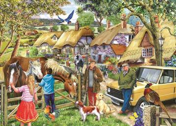 House of Puzzles - Horses & Hounds - 500XL stukjes beschikbaar voor biedingen