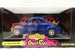 Ford street rod 1940 blauw (1:18, Ertl – American Muscle), Ophalen of Verzenden, Zo goed als nieuw, Ertl, Auto