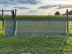 lichtgewicht draaipoort met loopdeur, antraciet, Ophalen, Zo goed als nieuw, Aluminium