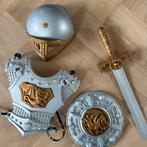 Ridder kostuum set - zwaard, schild, harnas, helm, Ophalen of Verzenden, Zo goed als nieuw, 104 of kleiner, Jongen of Meisje