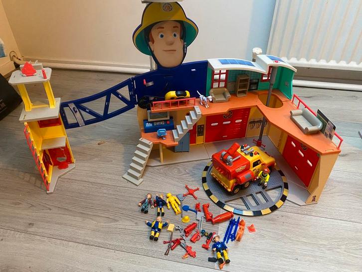 Playmobiel Brandweerman Sam kazerne, Kinderen en Baby's, Speelgoed | Playmobil, Zo goed als nieuw, Los playmobil, Ophalen