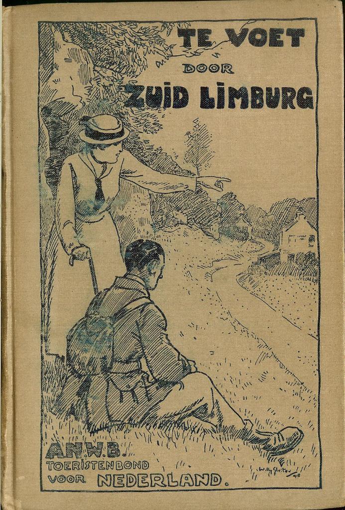 1918 Te voet door Zuid-Limburg - A.N.W,B. toeristenbond, Antiek en Kunst, Antiek | Boeken en Bijbels, Ophalen of Verzenden