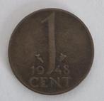 Nederland 1948 - 1 cent munt - drks, Verzenden, Koningin Wilhelmina, 1 cent, Losse munt