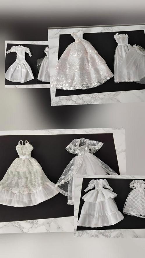 Sindy Fleur Barbie Poppen Jurken Bruidsjurk Trouwjurk, Verzamelen, Poppen, Gebruikt, Ophalen of Verzenden