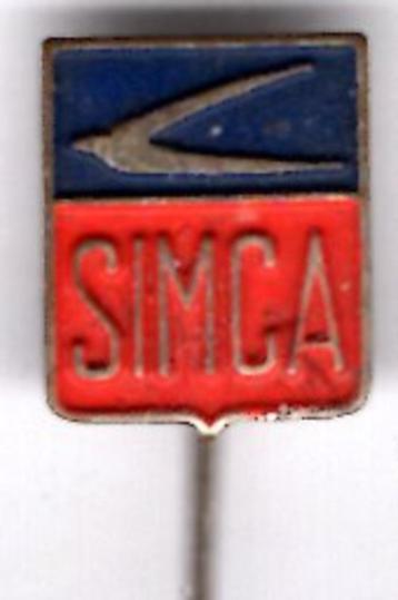 SIMCA zilverkleurig auto speldje ( C_257 ) beschikbaar voor biedingen