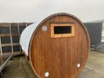 Barrelsauna 300 x 227 cm I Thermowood I 2023 opruiming, Sport en Fitness, Sauna, Nieuw, Complete sauna, Ophalen, Fins of Traditioneel