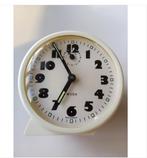 oranje vintage WUBA wekker met alarmklok/opwind mechanisme, Witgoed en Apparatuur, Wekkers, Ophalen of Verzenden, Gebruikt, Analoog