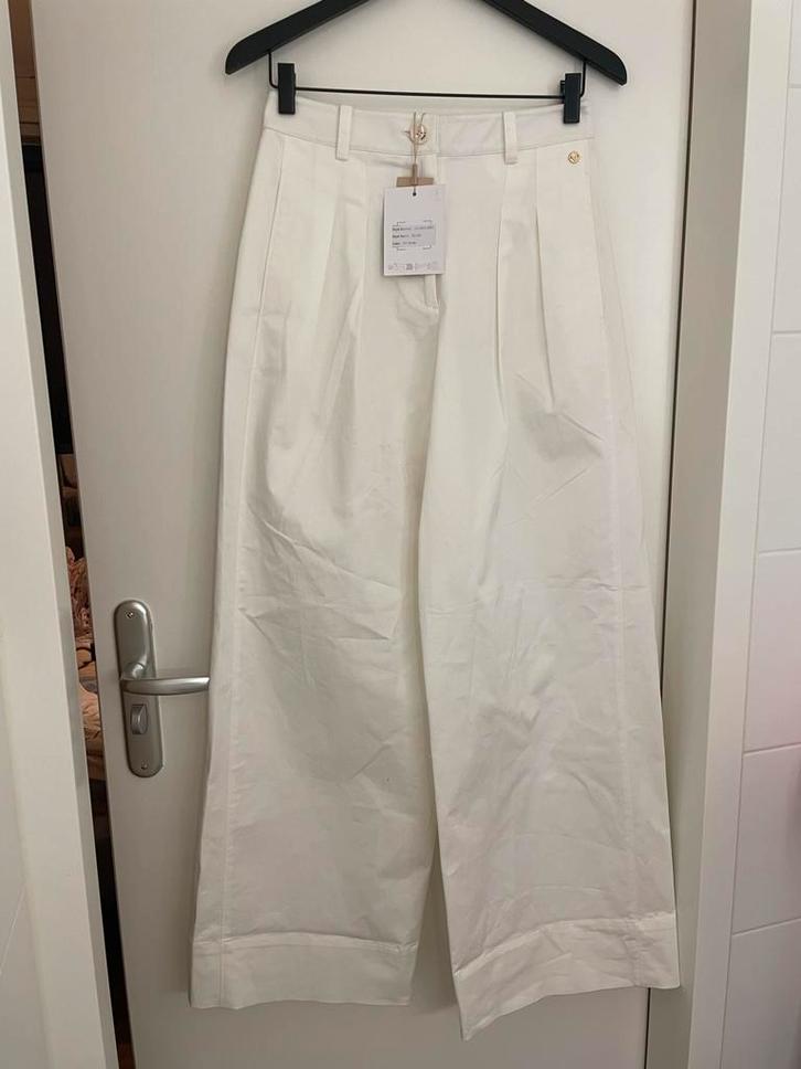 Josh V Sample Olivia Broek Off White S - Nieuw met kaartje!, Kleding | Dames, Broeken en Pantalons, Nieuw, Maat 36 (S), Wit, Lang