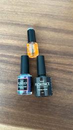Florence nails & beauty olie, folie gel en Chrome liquid, Ophalen, Zo goed als nieuw, Blauw, Handen en Nagels