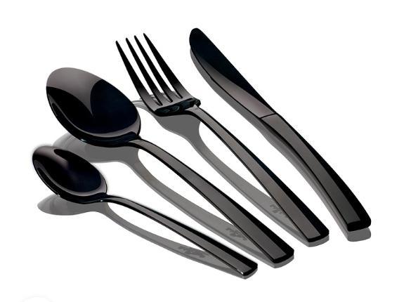 24 Delige Bestekset Black Mirror van Berlinger Haus, Huis en Inrichting, Keuken | Bestek, Nieuw, Bestekset, Rvs of Chroom, Vaatwasserbestendig