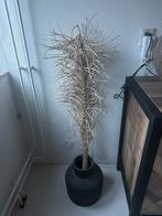 Vaas met decoratie, Ophalen of Verzenden, Zwart, Glas, Minder dan 50 cm