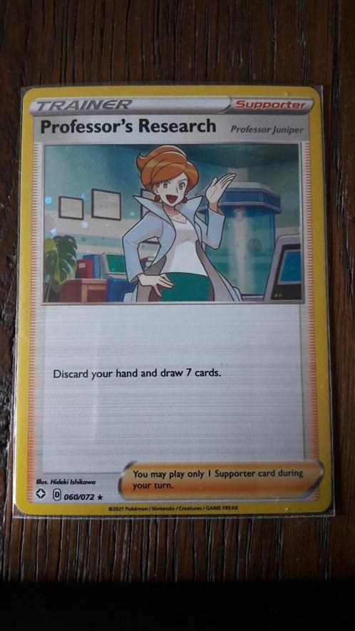 060/072 - Professor's Research (Holo Juniper) - Pokémon, Hobby en Vrije tijd, Verzamelkaartspellen | Pokémon, Nieuw, Losse kaart