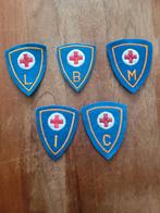 5 emblemen Geneeskundige Dienst Zwitserland, Embleem of Badge, Overige gebieden, Ophalen of Verzenden, Landmacht