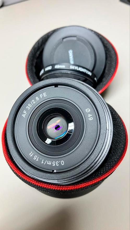 Samyang 35mm f/2.8 FE (Sony E-mount), + Hoya Skylight filter, Audio, Tv en Foto, Fotografie | Lenzen en Objectieven, Zo goed als nieuw