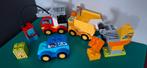 Duplo Mijn eerste 3 voertuigen + hijskraan, Kinderen en Baby's, Speelgoed | Duplo en Lego, Ophalen of Verzenden, Zo goed als nieuw