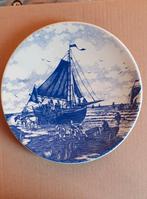 Delfts blauw wandbord (boot) Chemkefa Holland doorsnee 25cm, Antiek en Kunst, Antiek | Wandborden en Tegels, Ophalen