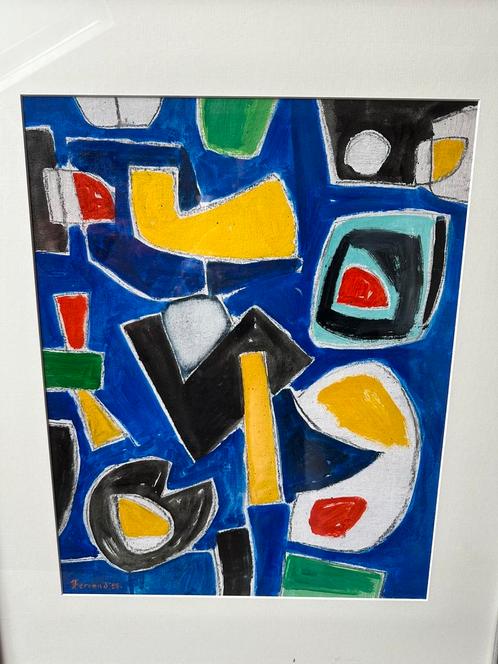 Abstract | Acryl op Canvas | Ferrand 1955, Antiek en Kunst, Kunst | Litho's en Zeefdrukken, Ophalen