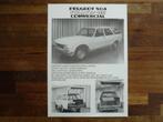 Peugeot 504 Commercial, Boeken, Auto's | Folders en Tijdschriften, Peugeot, Zo goed als nieuw, Verzenden