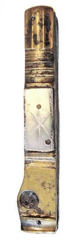 Zakmes +/- 1800 l=86 b=15 A'dam   a322, Antiek en Kunst, Antiek | Gereedschap en Instrumenten, Ophalen of Verzenden