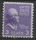 USA 1938 - Yvert 372aB - Thomas Jefferson. (ST), Postzegels en Munten, Postzegels | Amerika, Verzenden, Gestempeld, Noord-Amerika