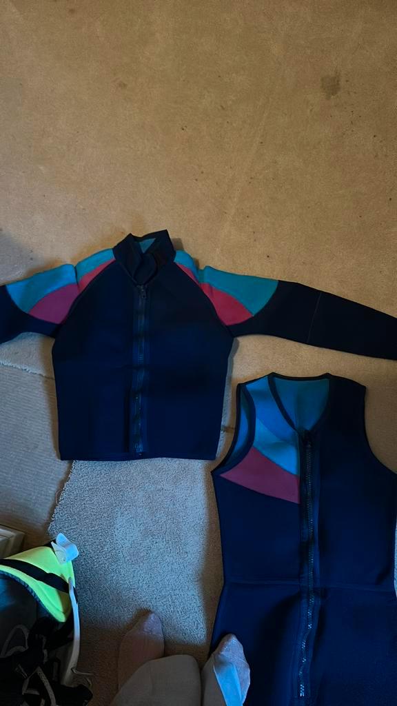 Wetsuit voor dames en heren jas en pak ik denk maat m, Watersport en Boten, Watersportkleding, Zo goed als nieuw, Wetsuit, Dame of Heer