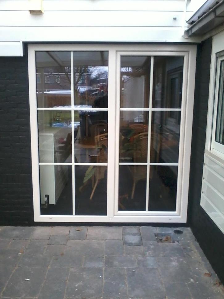 Schuifpuien in kunststof . Vakverdeling op/in het glas, Doe-het-zelf en Verbouw, Kozijnen en Schuifpuien, Nieuw, Schuifpui, Kunststof