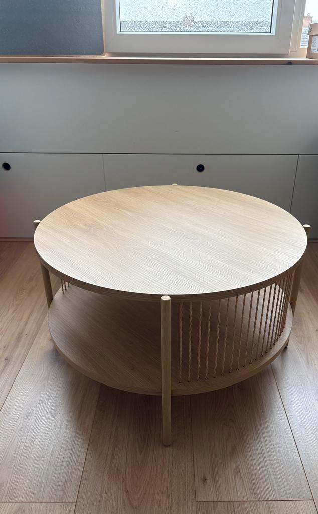 Salontafel SNESLEV Ø70 Jysk - Zo goed als nieuw!, Huis en Inrichting, Tafels | Salontafels, Zo goed als nieuw, Minder dan 50 cm