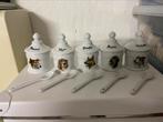 Kruiden potjes 5 stuks met lepels, Huis en Inrichting, Keuken | Servies, Ophalen of Verzenden, Zo goed als nieuw, Overige stijlen