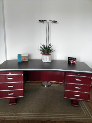 Vintage Bureau met Lades - afbeelding 9