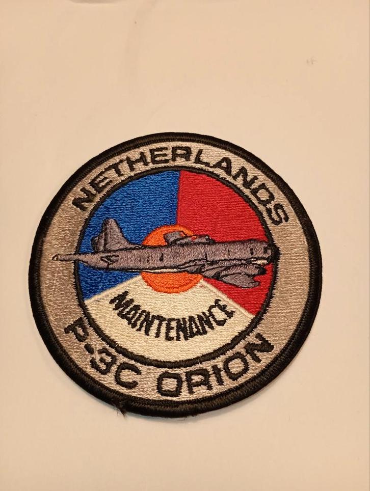 Netherlands P-3C Orion Maintenance Embleem, Verzamelen, Militaria | Algemeen, Marine, Embleem of Badge, Nederland, Ophalen of Verzenden