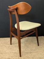 Louis van Teeffelen model Kastrup vintage teak design stoel, Huis en Inrichting, Stoelen, Ophalen, Gebruikt, Bruin, Metaal