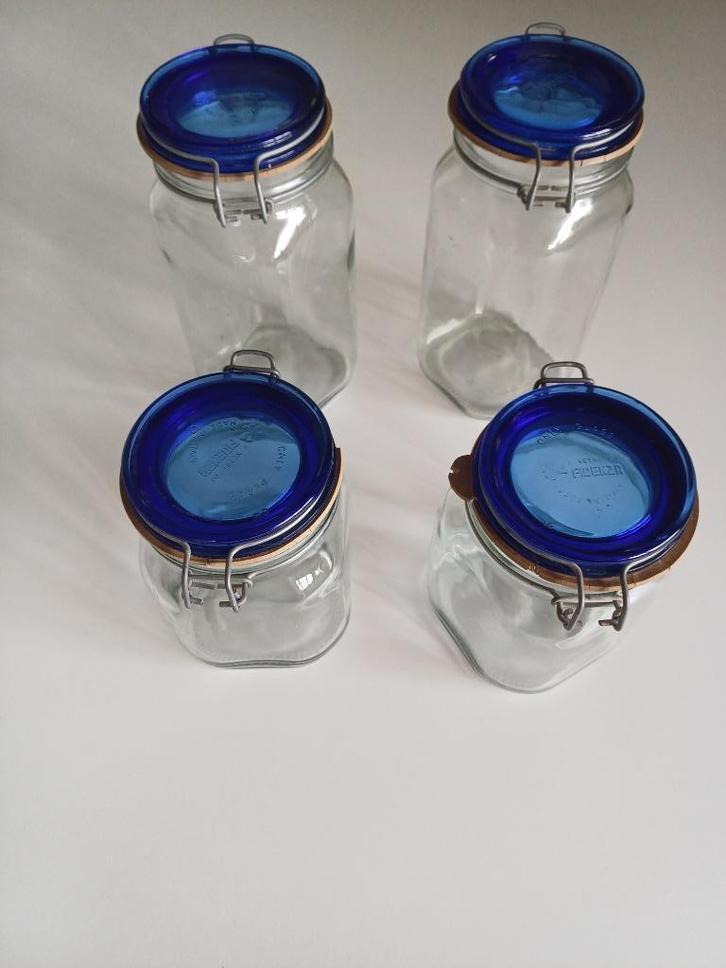 Vintage Fidenza made in Italy wekpoten glas, Huis en Inrichting, Keuken | Keukenbenodigdheden, Gebruikt, Ophalen of Verzenden