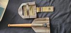 Pionier schep jaren 45, in leren/canvas foedraal, Ophalen of Verzenden