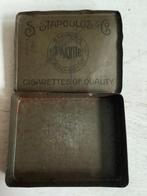 Vintage S. Stapoulos Sigarettenblikje, Ophalen of Verzenden, Gebruikt
