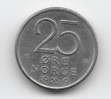 Noorwegen 25 øre 1979 KM# 417 beschikbaar voor biedingen