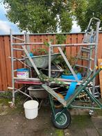 Bouwmateriaal: Kruiwagens, Steiger, Acrow Prop, Ladder, Ophalen, Gebruikt, Gevelsteiger, 2 tot 5 meter